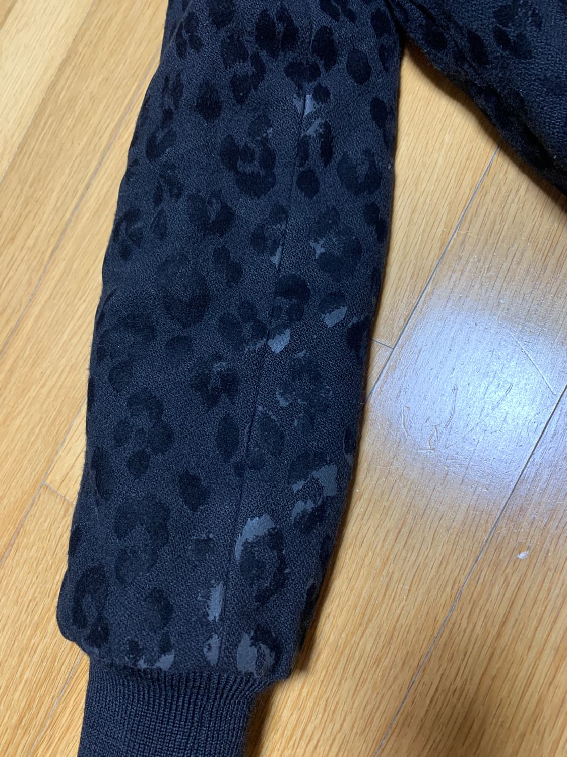 Saint Laurent 생로랑 15fw 블랙 레오파드 테디 자켓 상품이미지6