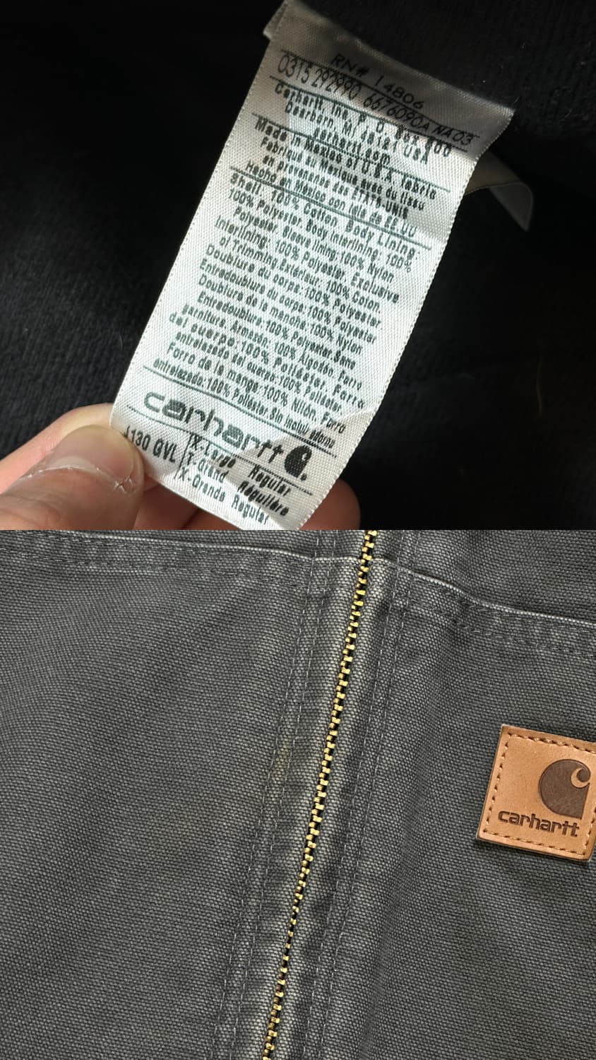 OG 칼하트 J130 액티브 자켓 칼하트 GVL 그레이 상품이미지9