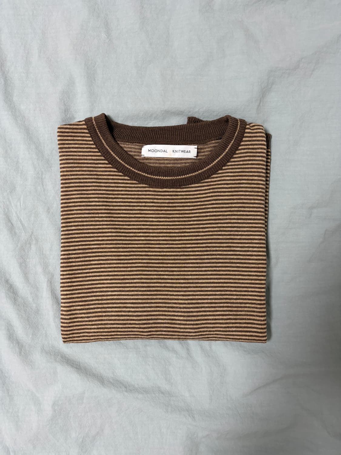 문달 반팔니트 Eve Half Sleeve Knit in Brown 상품이미지4