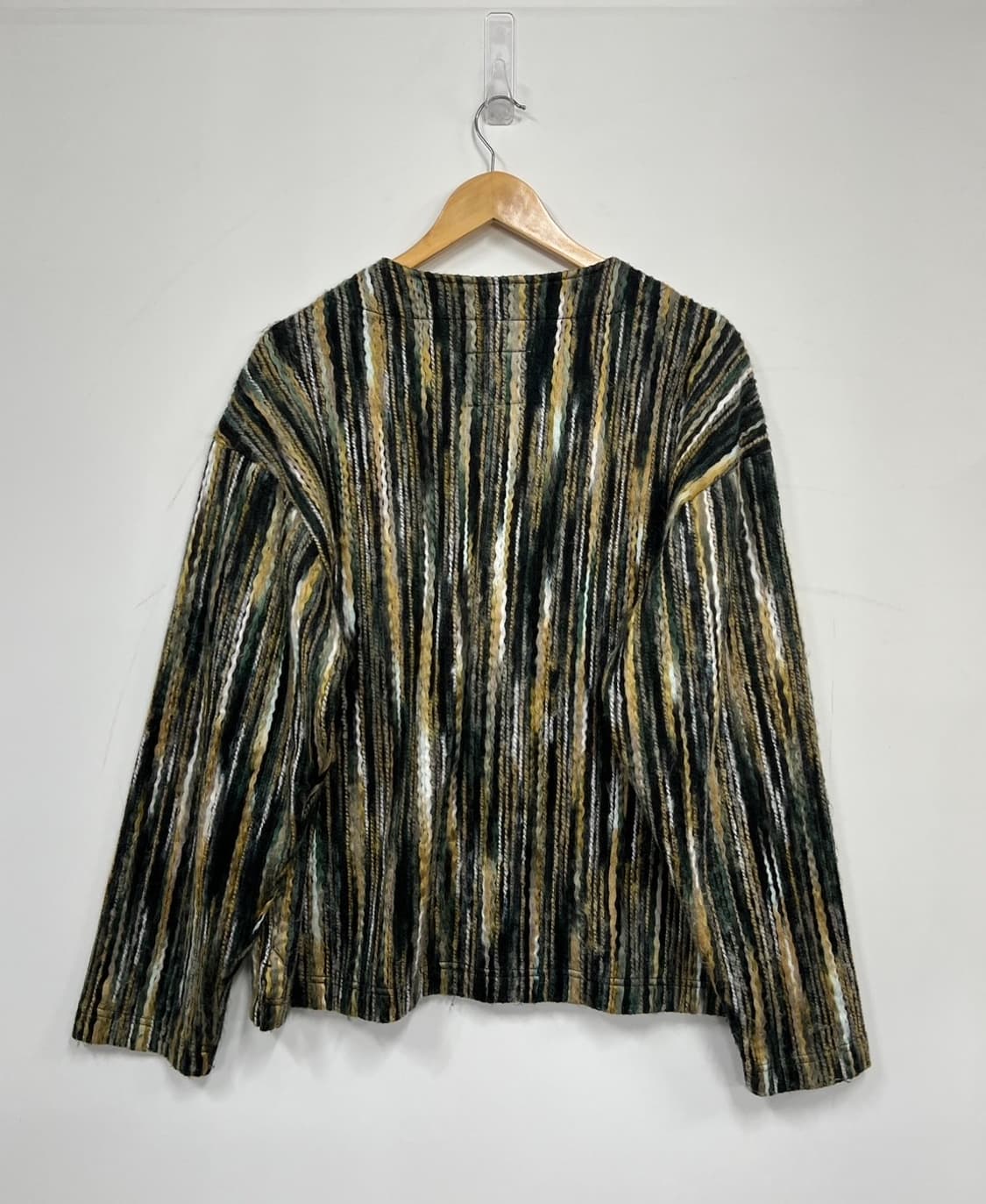 파워투더피플 재팬 빈티지 패턴 케이블 꽈배기 니트 가디건 상품이미지7