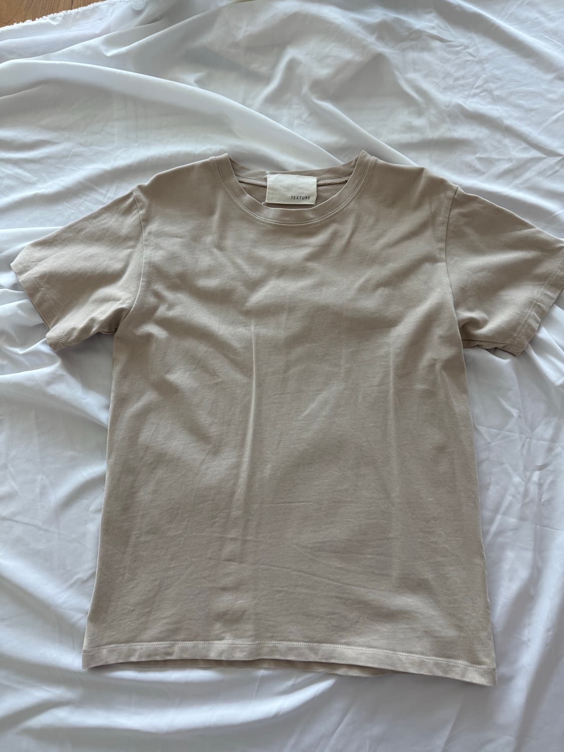 텍스처서울 베이지 반팔 티셔츠 상품이미지2