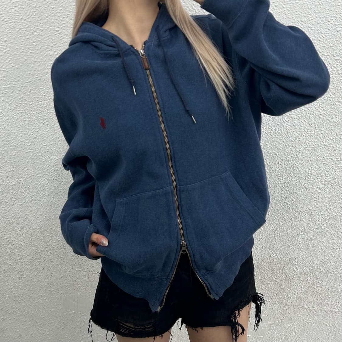 폴로 랄프로렌 레드포니 네이비 후드집업 L 상품이미지1
