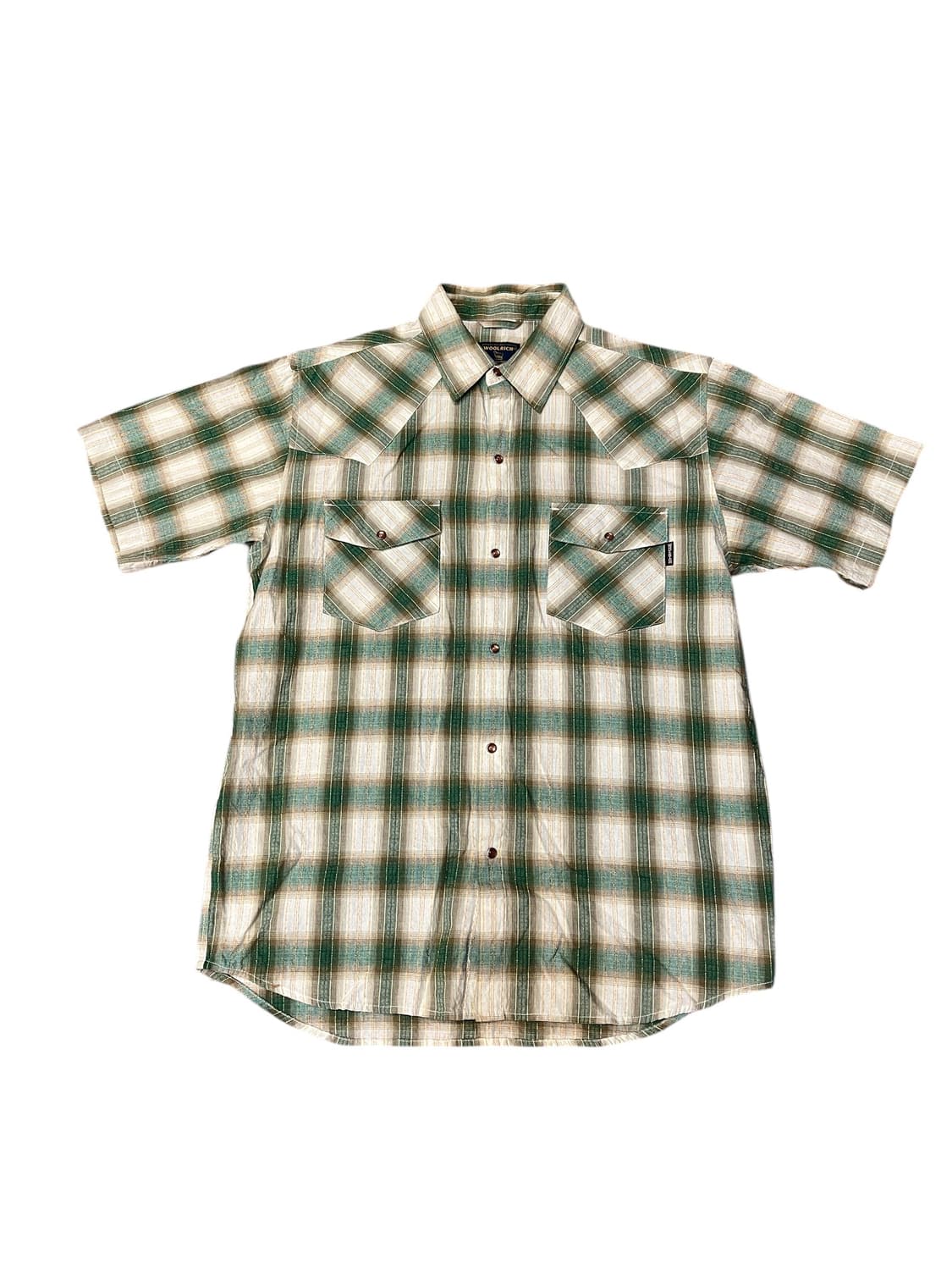 울리치 그린 체크 웨스턴 반팔 셔츠 상품이미지1