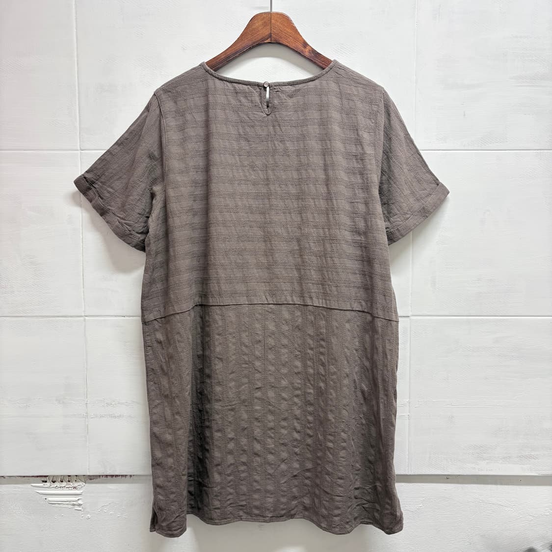 코튼 패치워크 모리걸 히피 롱 블라우스 미니원피스 JPN 상품이미지5