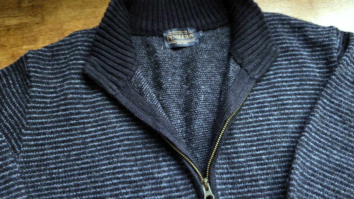 PENDLETON 펜들턴 셔틀랜드 울 집업 니트 XL ~XXL 상품이미지4