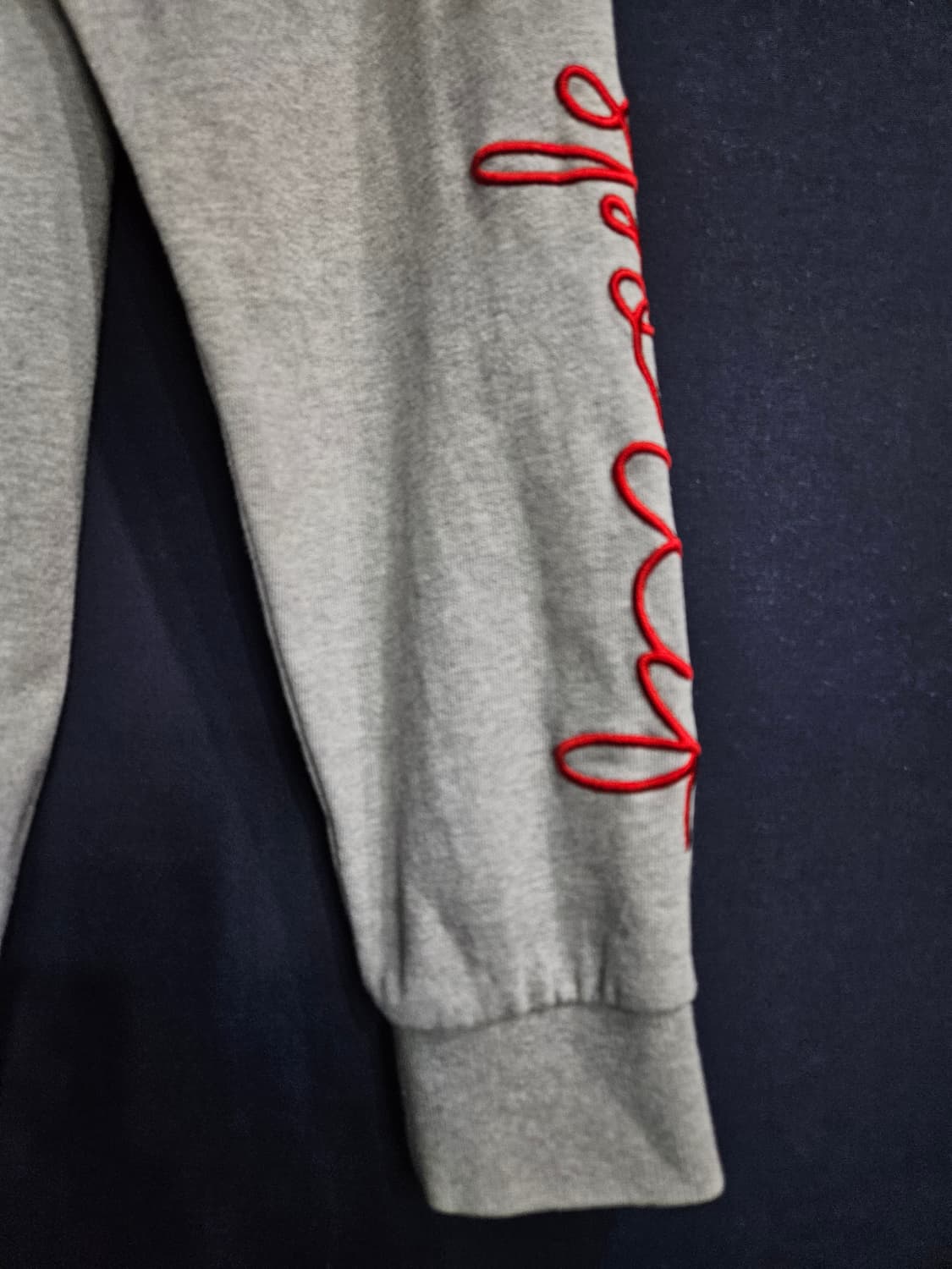 르꼬끄 자수 그레이 남성 100 맨투맨  상품이미지5