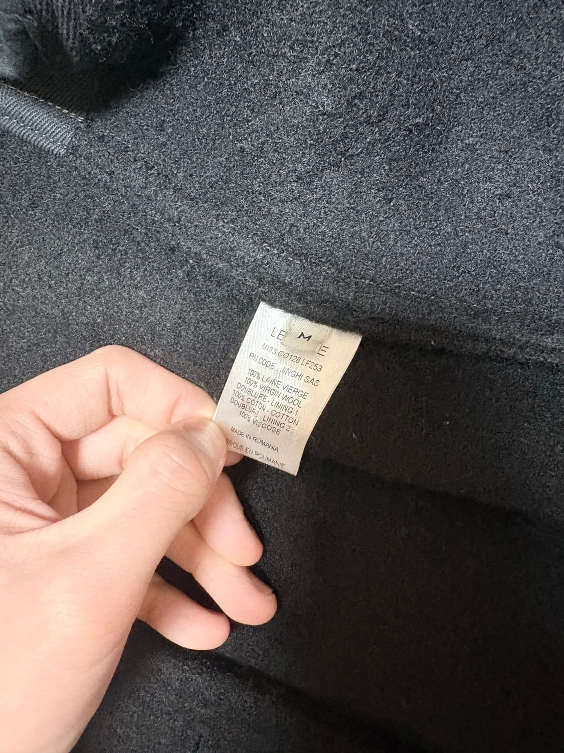 르메르 18FW 버진울 카프탄 코트 M 상품이미지7