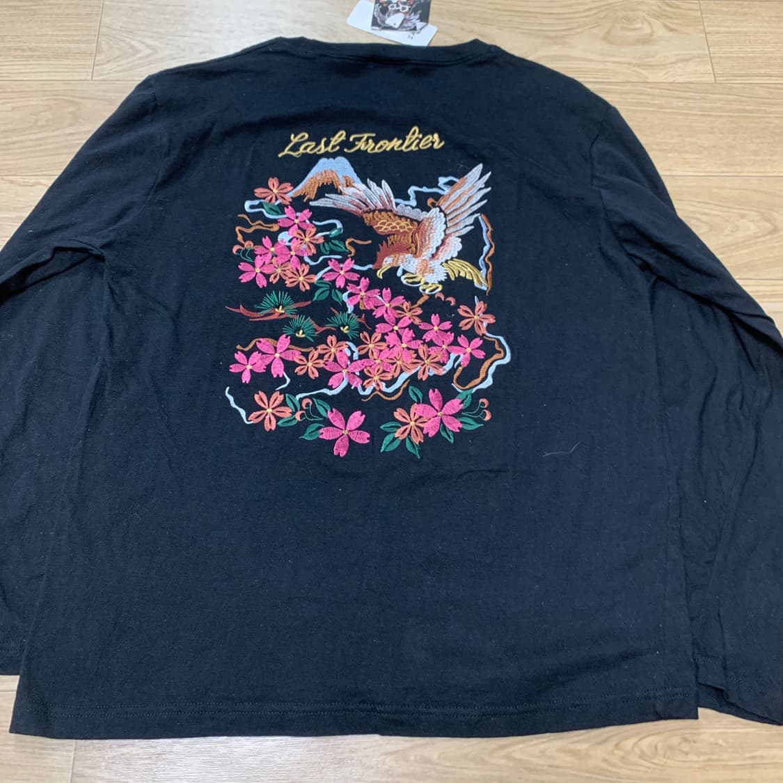 M)일심여경 오리엔탈 자수 티셔츠(새상품) 상품이미지2