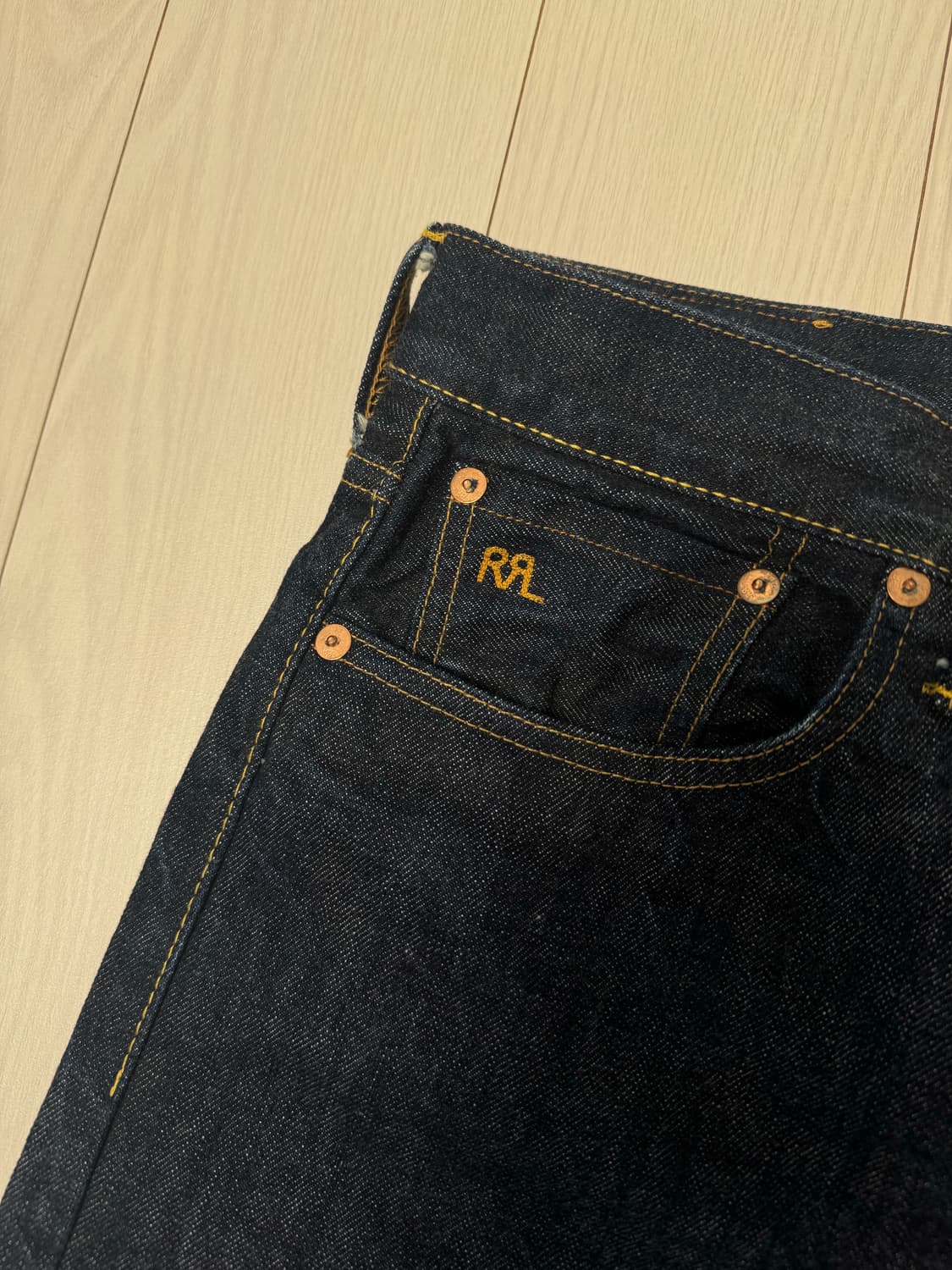 RRL 더블알엘 원워시 셀비지 데님 판매합니다.  상품이미지3