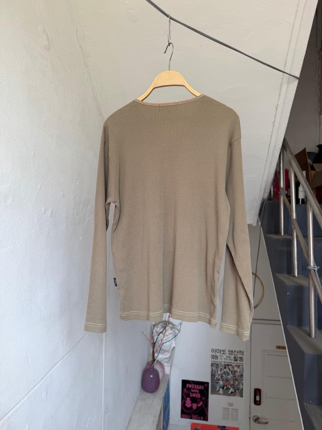 미치코런던 y2k 골지 와플 티셔츠 상품이미지5