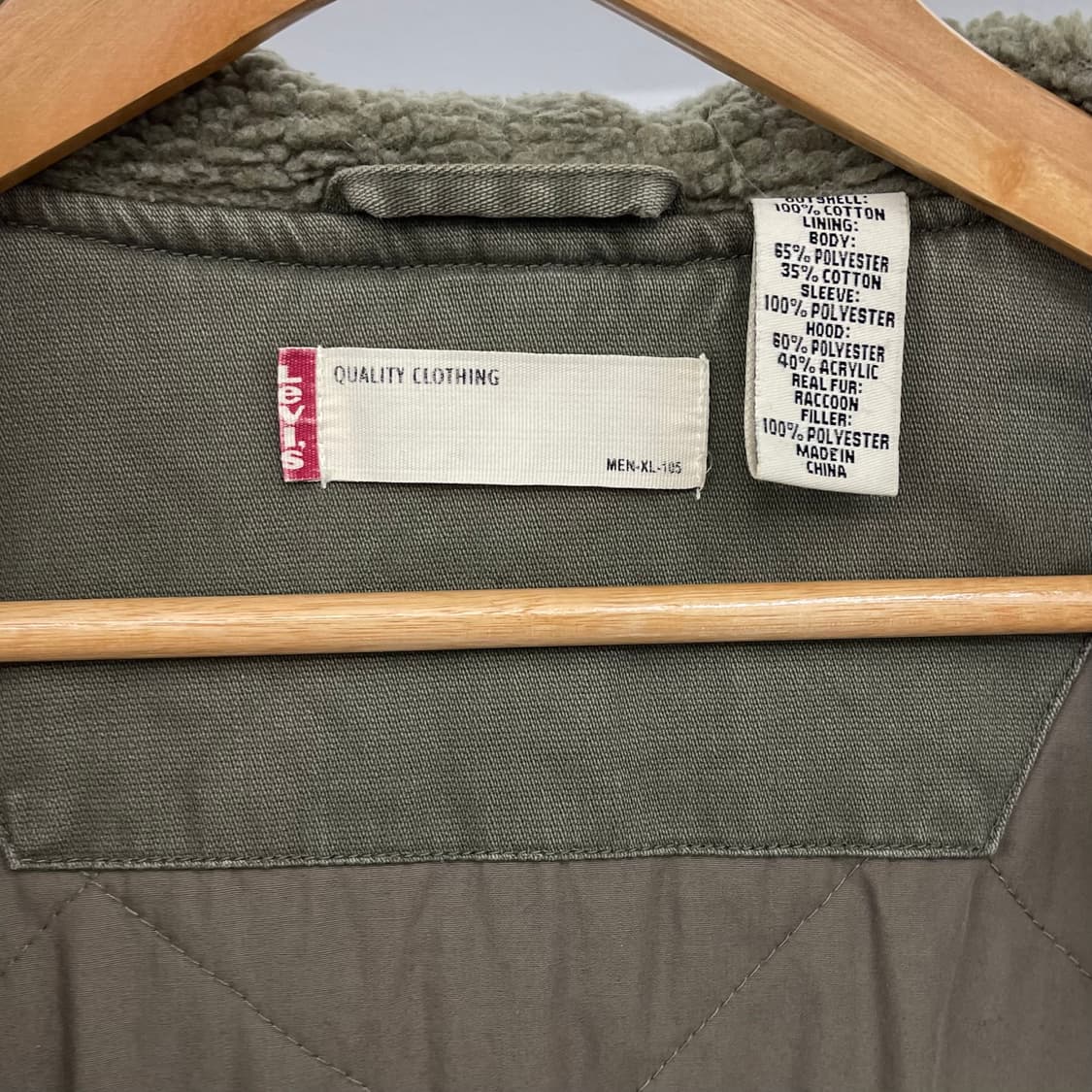 00s 리바이스 밀리터리 와펜 후드 야상 파카 (XL) 상품이미지6