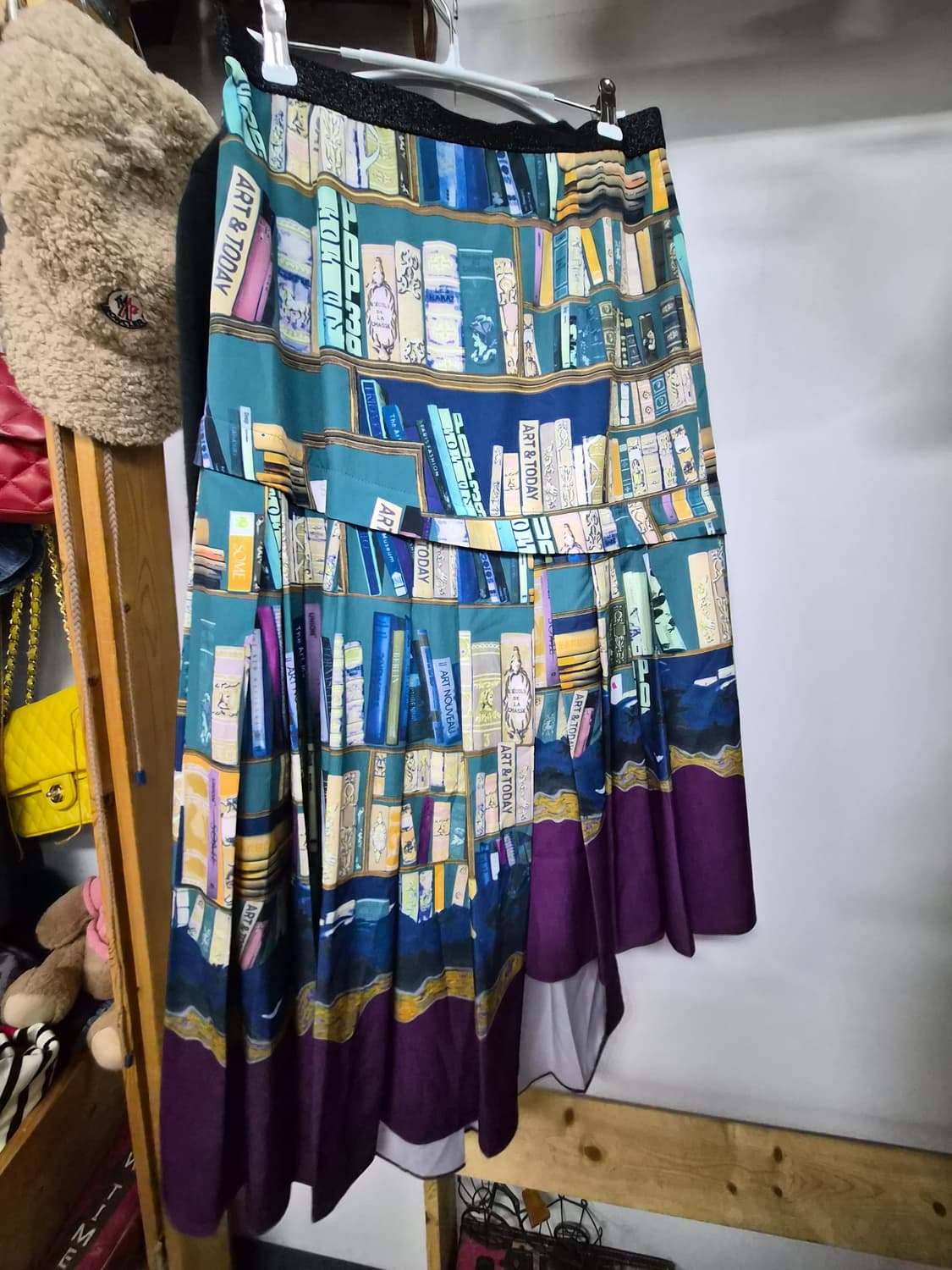 키이스 순모가디건. lusso 언발 일러스트 스커트 상품이미지10