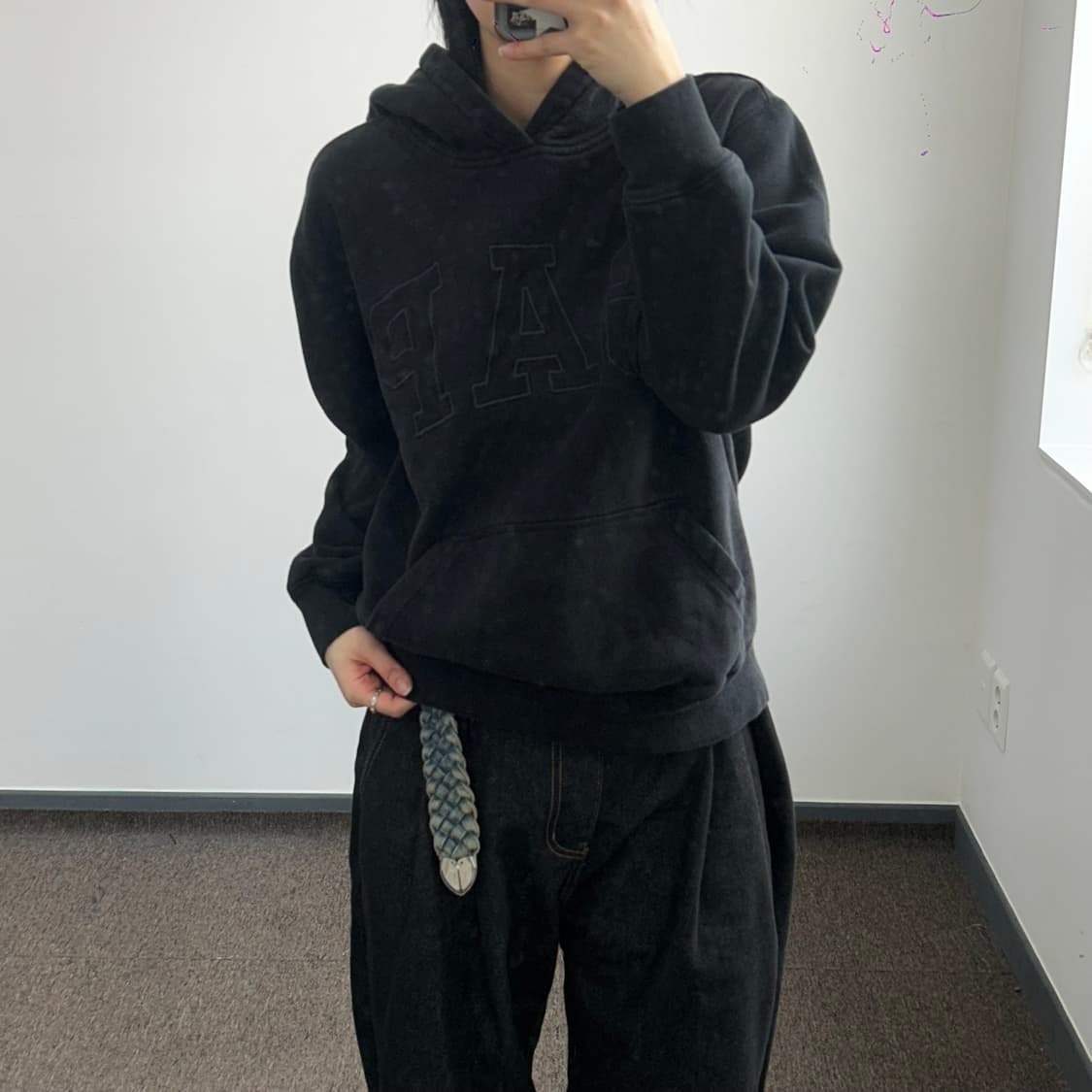 Gap 블랙 후드티 상품이미지1