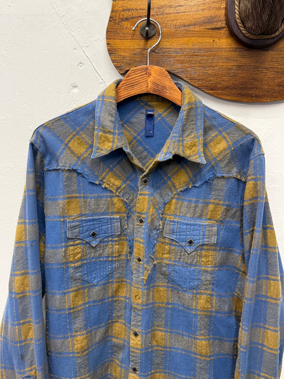 Japan Sifury Western Plaid Flannel Shirt 상품이미지1
