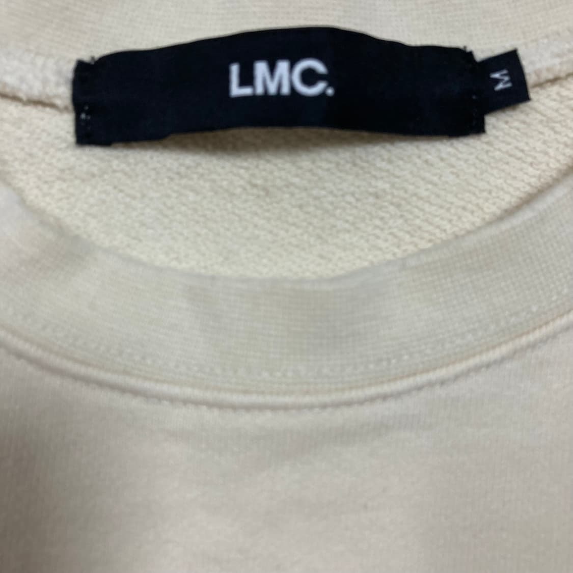 LMC 우주인 그래픽 빅로고 아이보리 맨투맨 상품이미지5