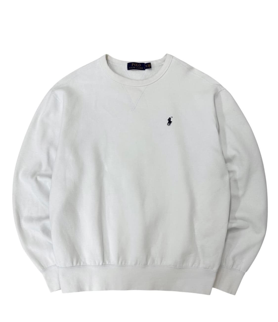 폴로 맨투맨 스웻셔츠 화이트 (XL) 상품이미지1