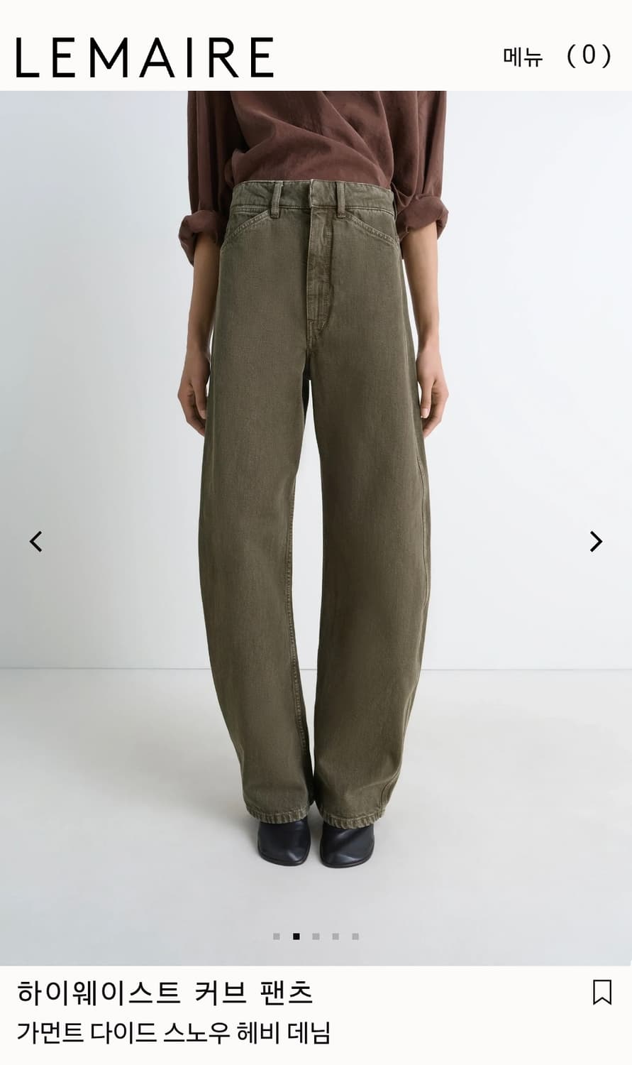 르메르 WOMEN High Waisted Curved Pants 상품이미지5