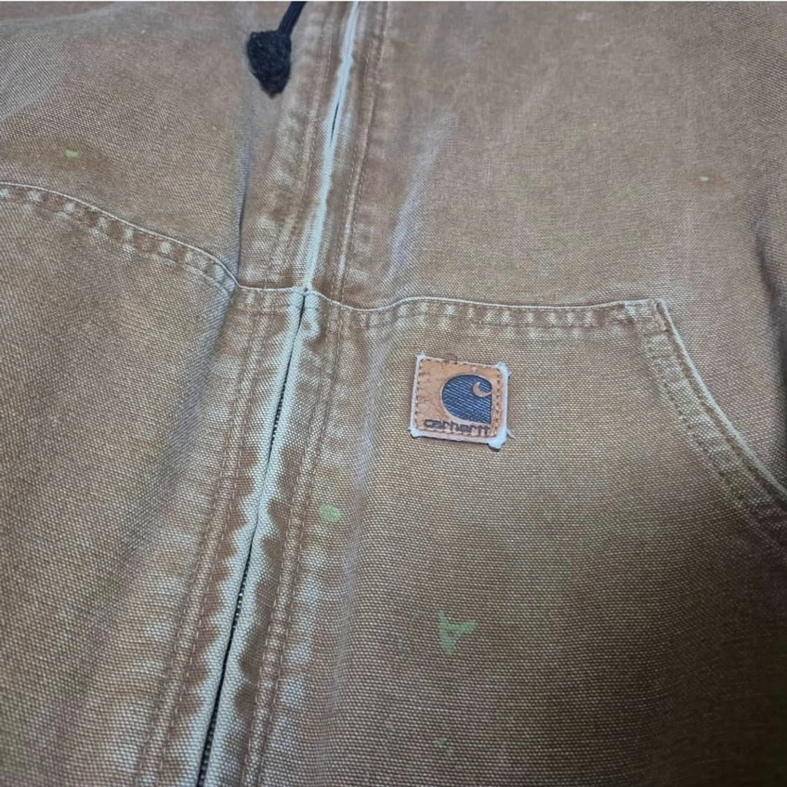 00's 칼하트 디스트레스드 덕 액티브 자켓 J130 BRN 정품 상품이미지3