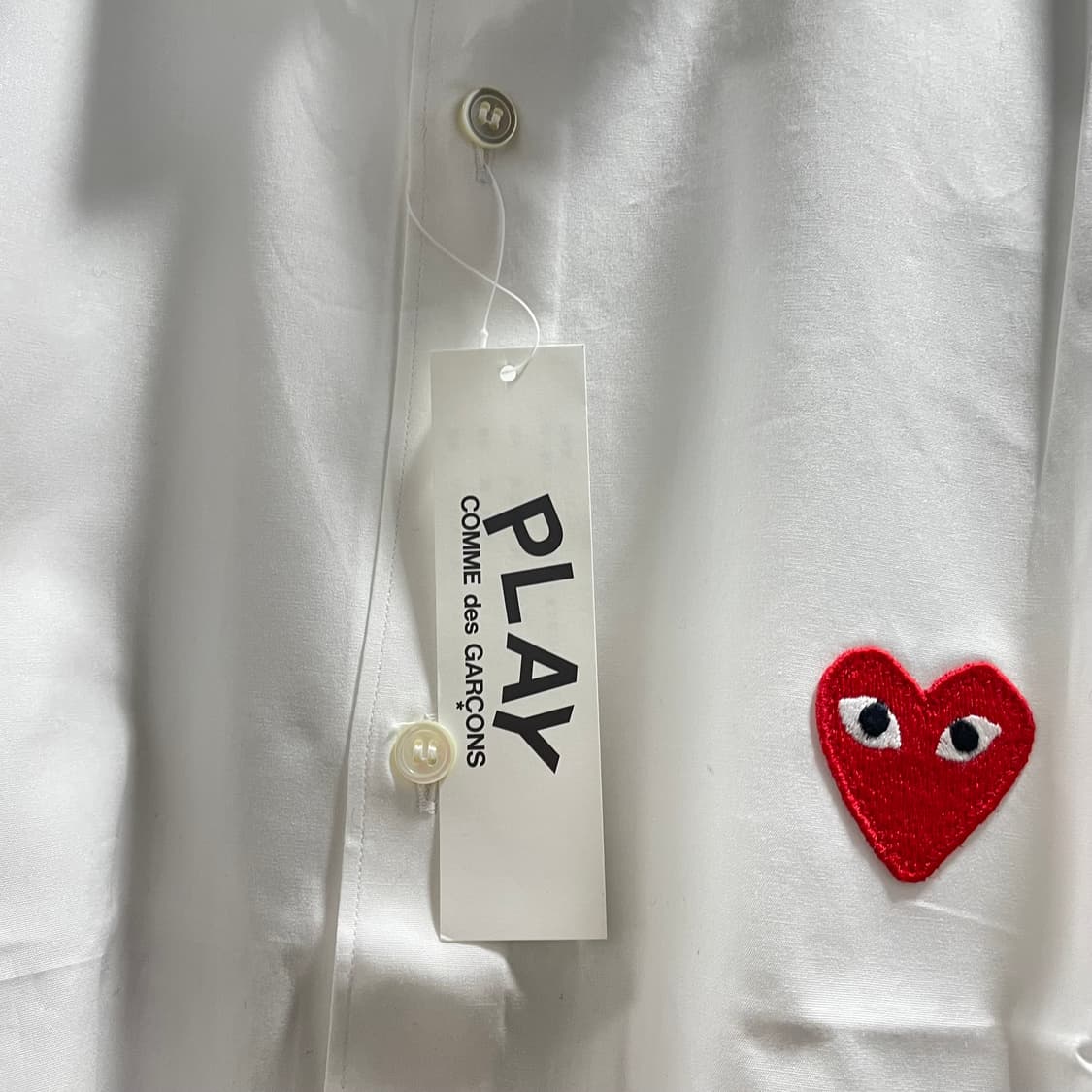 꼼데가르송/ 레드와펜 화이트 셔츠/ XL 상품이미지8