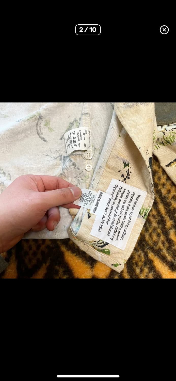 엔지니어드 가먼츠 유니크 패턴 헌팅 셔츠 남방 상품이미지2