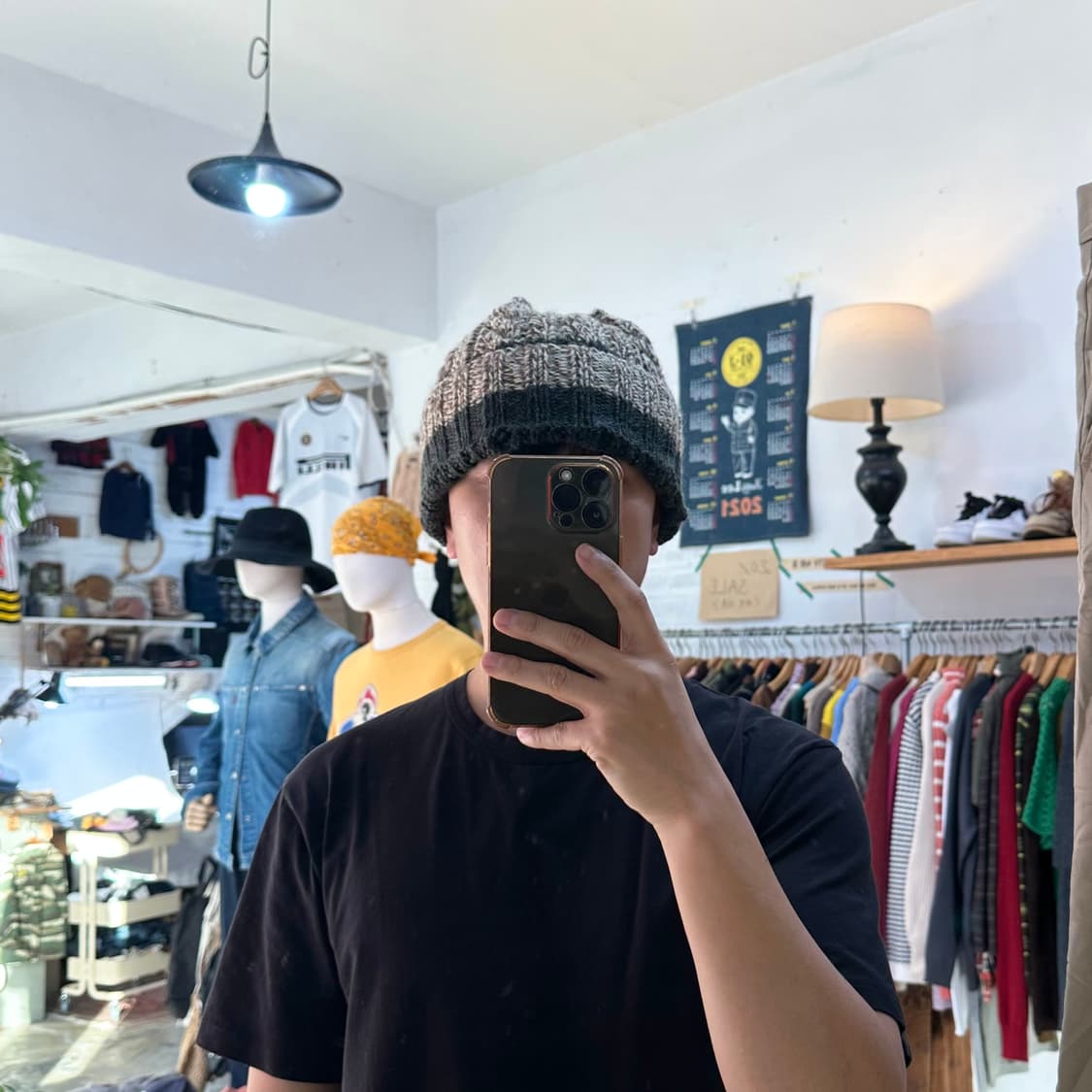 (착용컷) 니트 비니  상품이미지2