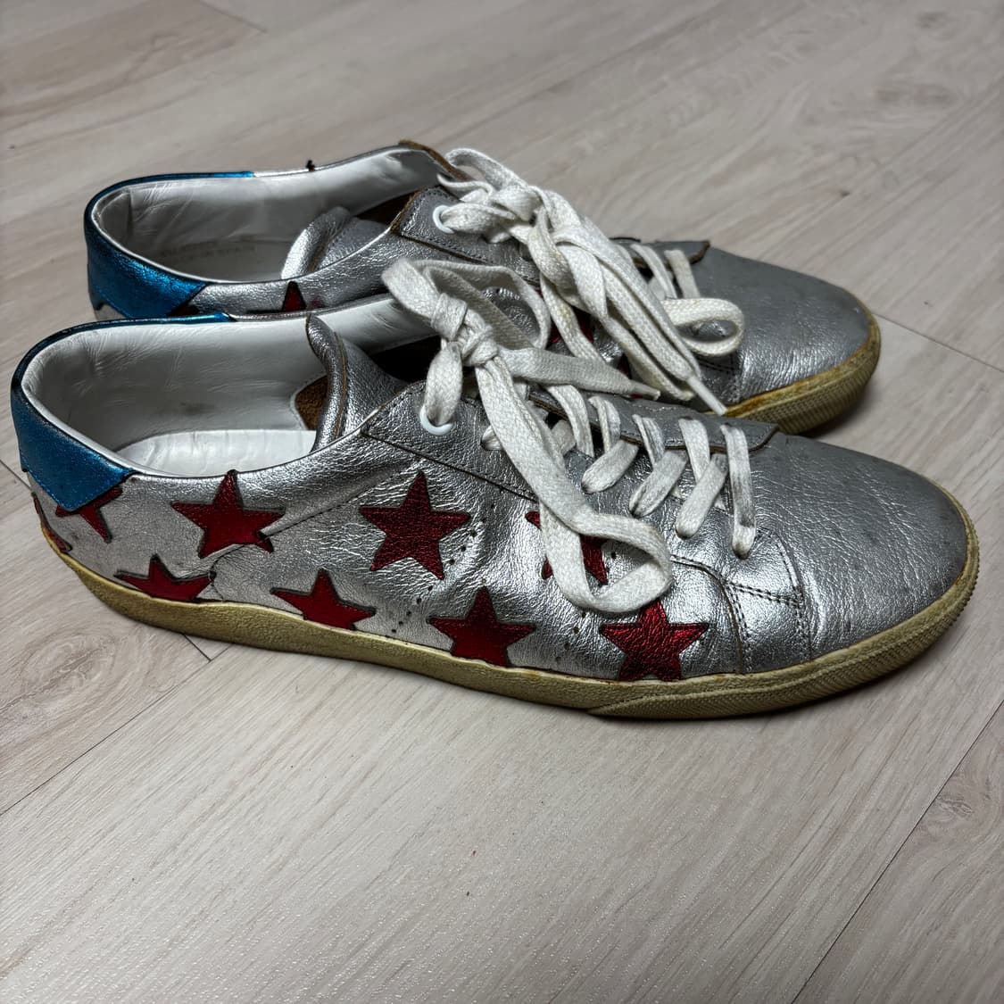 에디슬리먼 생로랑 15SS 실버 스타 스니커즈 40사이즈 상품이미지4