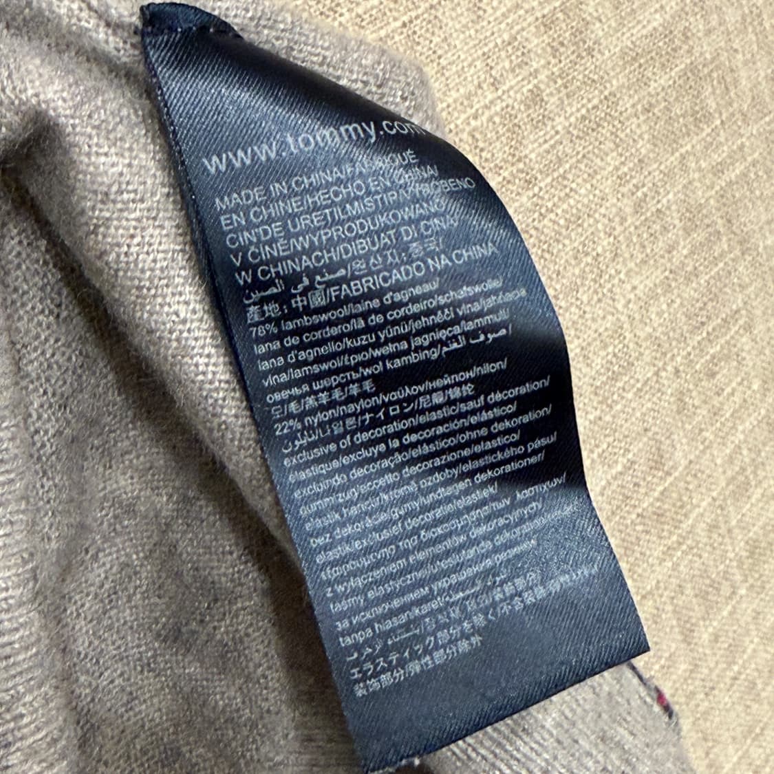 타미힐피거 별 패턴 울 니트 M 그레이 (w) 상품이미지6