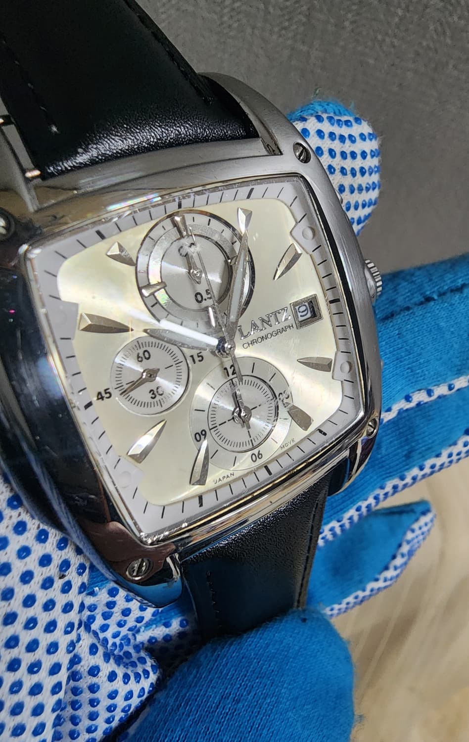 LANTZ 란츠 크로노그래프 가죽 시계 상품이미지7