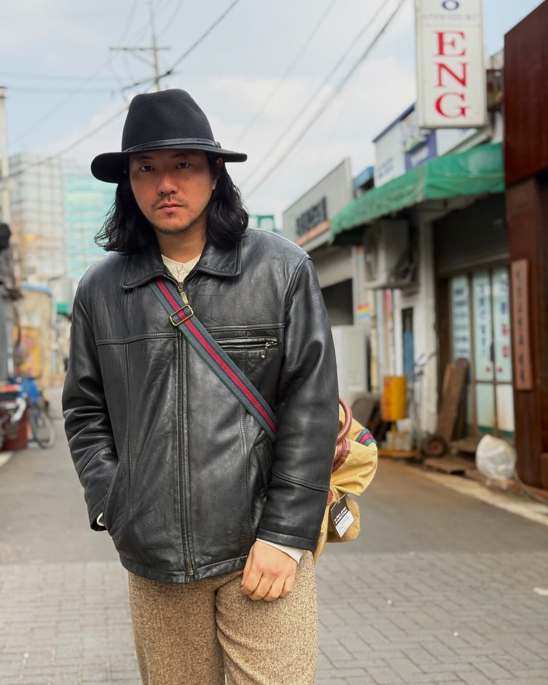 90-00‘s 아카펠라 램스킨 카코트 L 상품이미지8