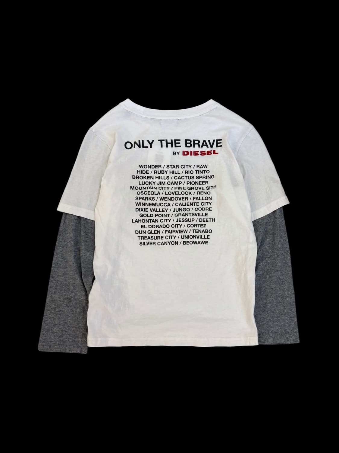 디젤 레이어드 롱슬리브 그래픽 티셔츠 상품이미지2