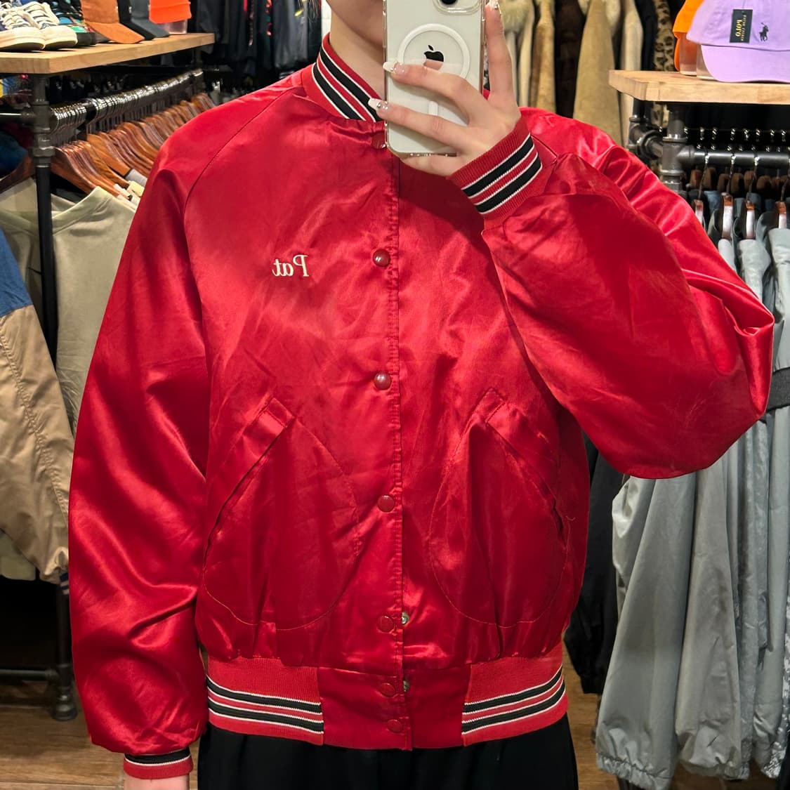 [HI] VTG pat 바시티 레드  상품이미지2