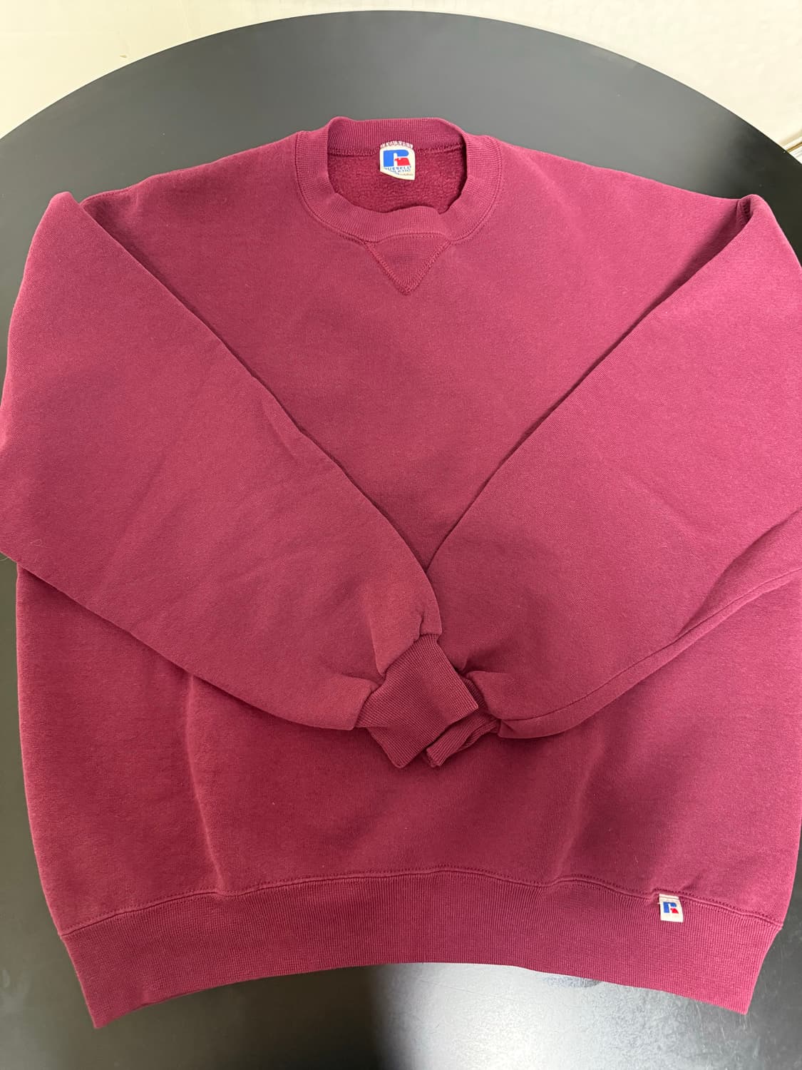 90s 러셀 맨투맨 버건디 xl 상품이미지1