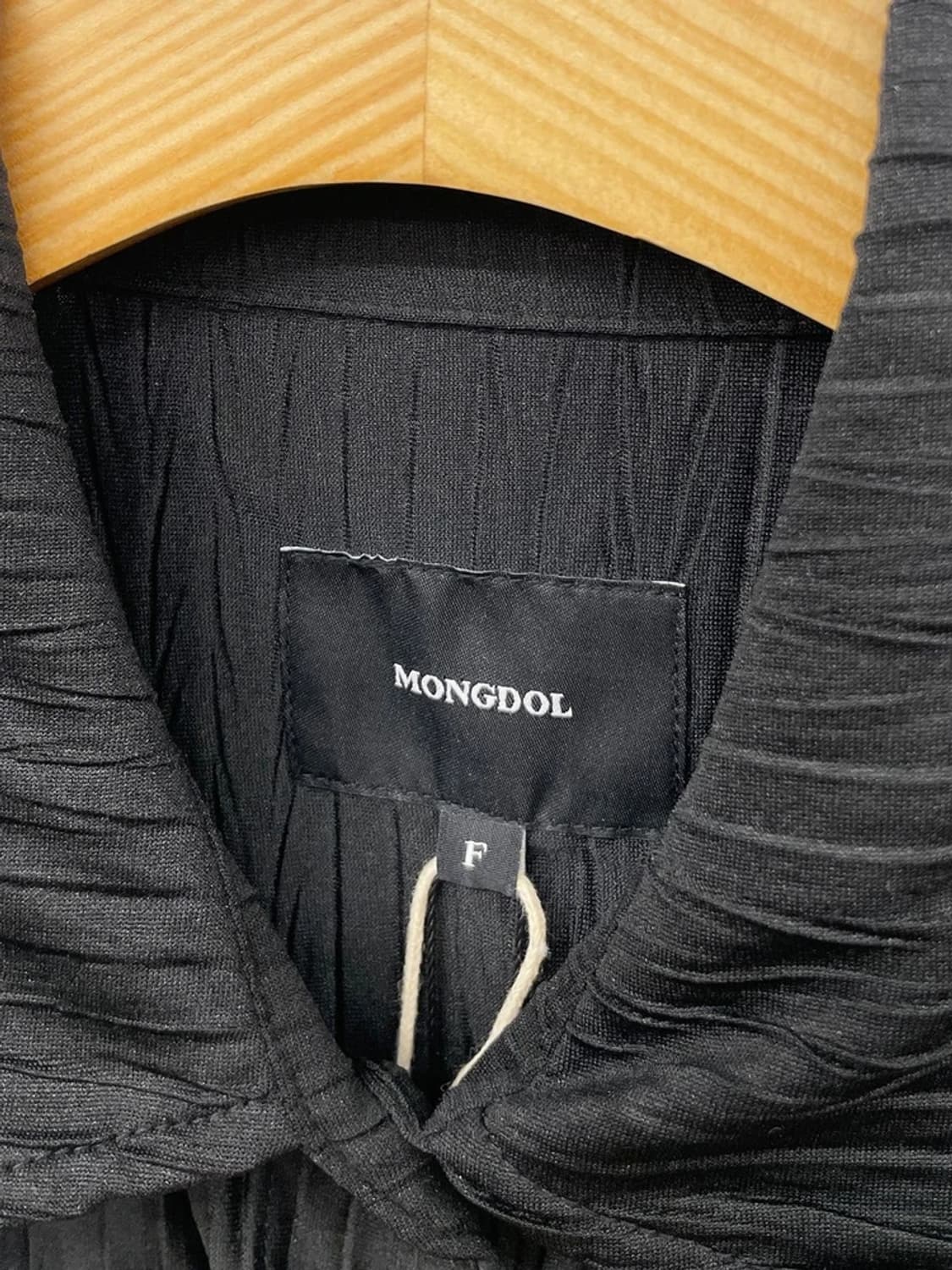 몽돌 MONDOL 21SS 헤링본 플리츠 오버핏 셔츠 원피스 PN9745 상품이미지5