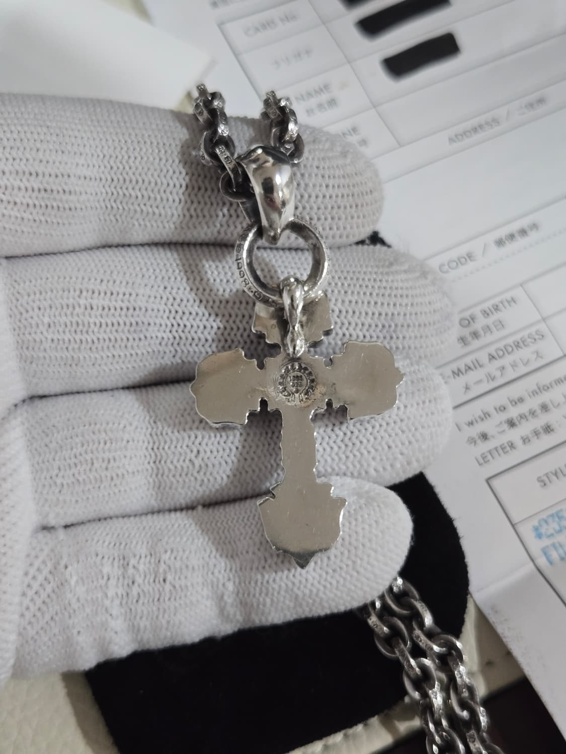 크롬하츠 필리그리xs베일 사파이어 펜던트 상품이미지6