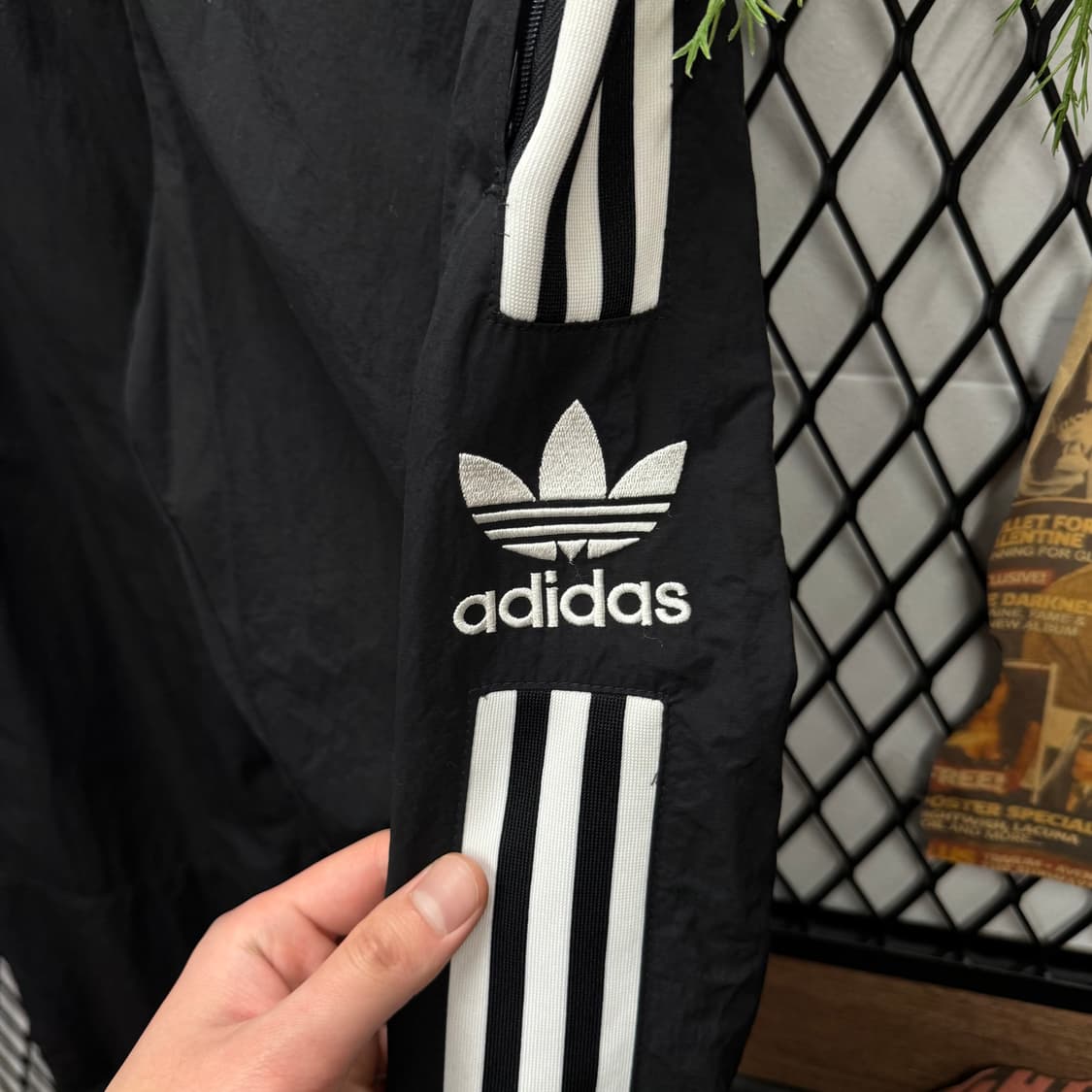 00s 아디다스 트레이닝 트랙 팬츠 사이드 로고 포인트 블랙 상품이미지5
