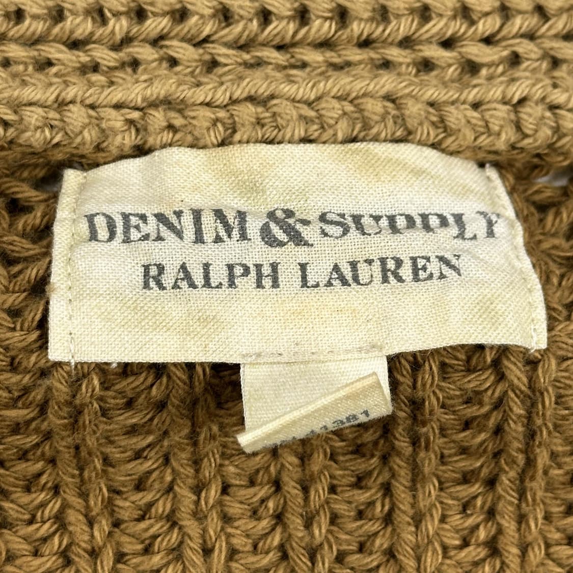 데님앤서플라이 클래식 패치워크 헤비 니트 가디건 (L) 상품이미지7