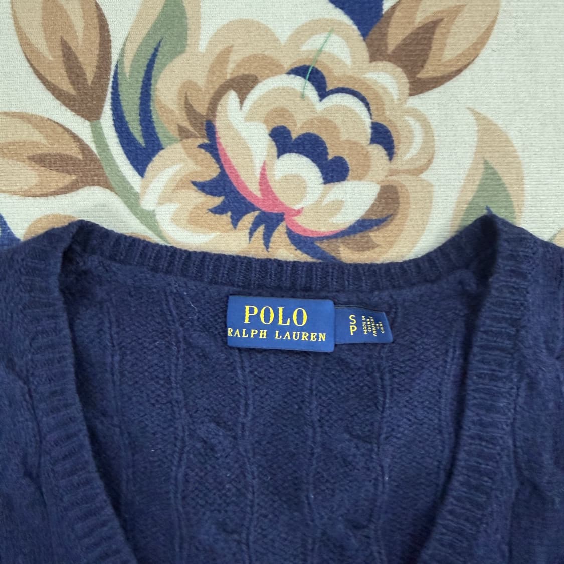 (우먼즈S)폴로 랄프로렌 케이블 꽈배기니트(네이비) 상품이미지2