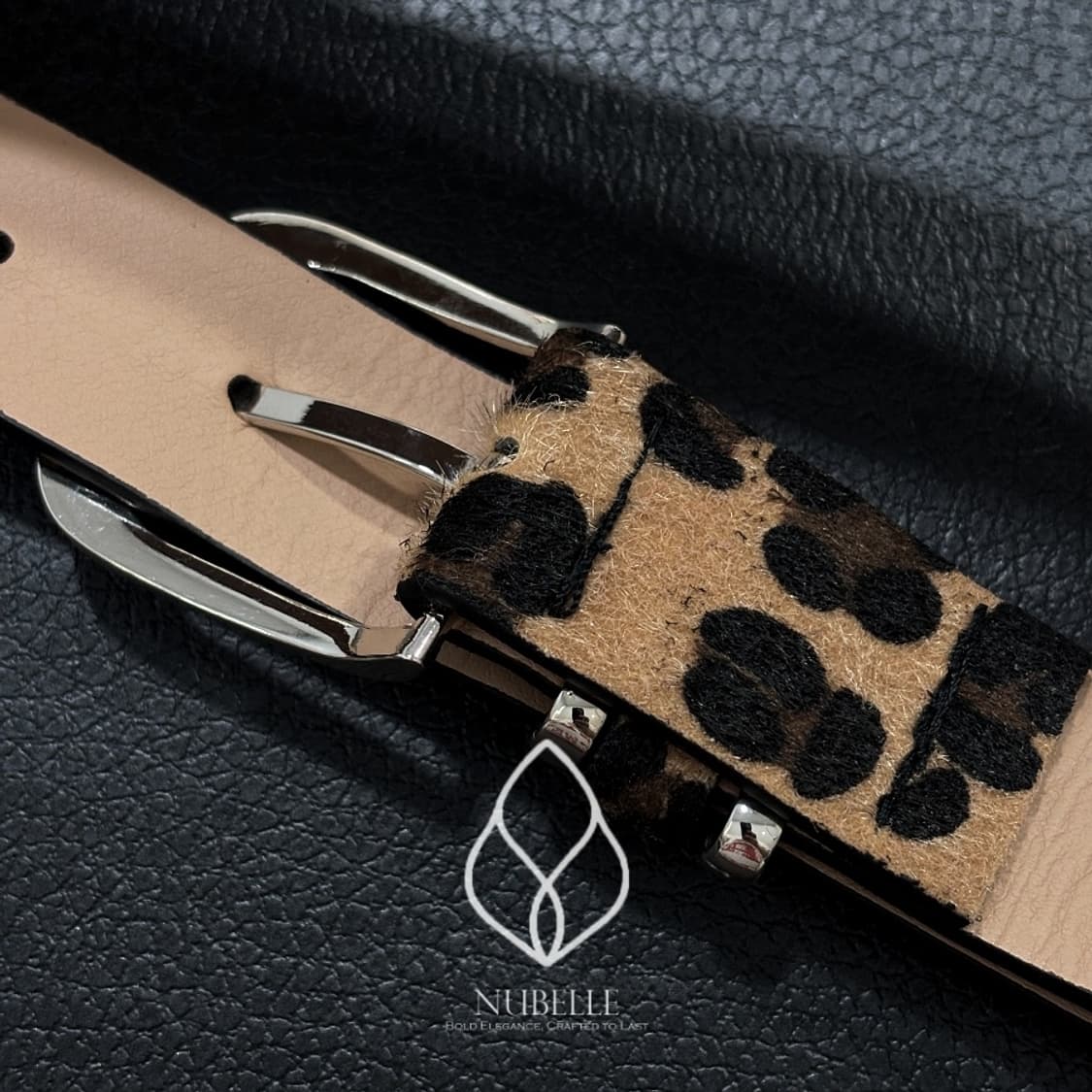 🌗 Leopard hair belt / 호피 레오파드 송치털 벨트 상품이미지8