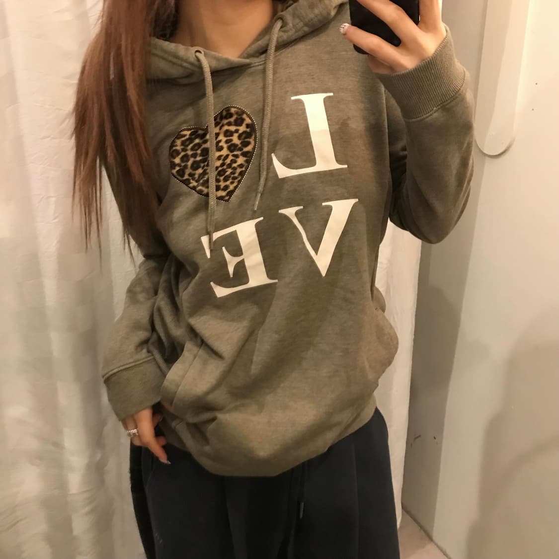 Jambangee 잠뱅이 갸루 레오파드 후디 상품이미지1