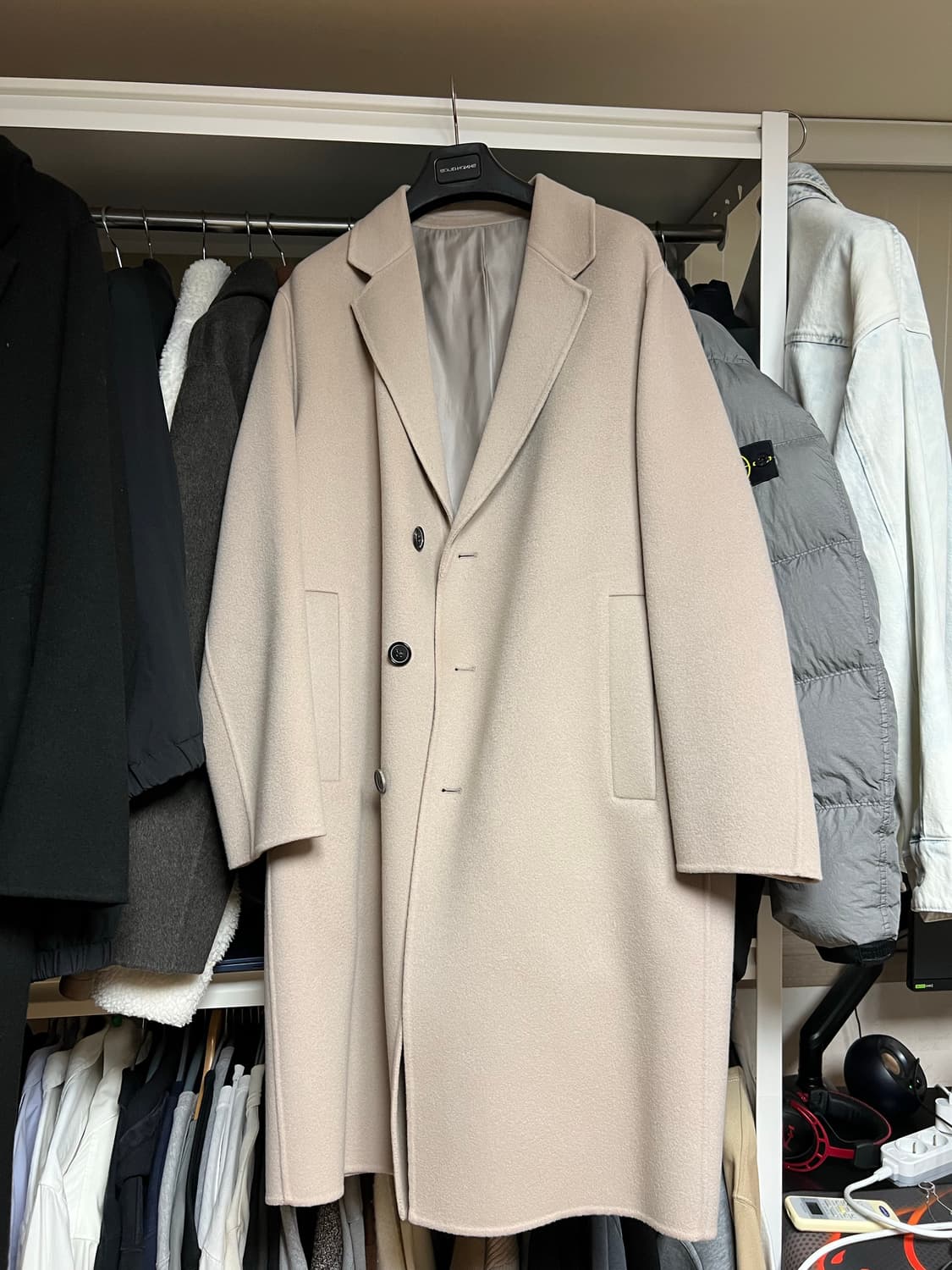 솔리드옴므 코트 베이지 48사이즈 상품이미지1