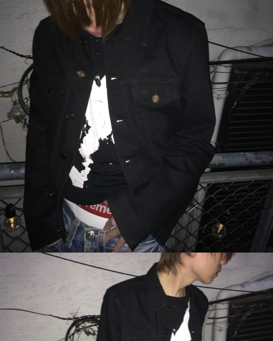 생로랑 블랙 워싱 데님 자켓 상품이미지2