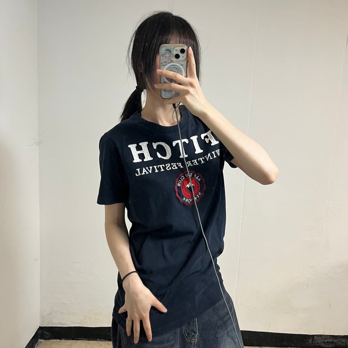 Abercrombie Navy T-Shirt 상품이미지2