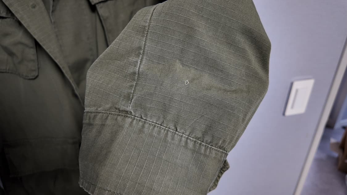 [Small Short]미군 오리지널 정글퍼티그 자켓 야상 4세대 립스탑 상품이미지8