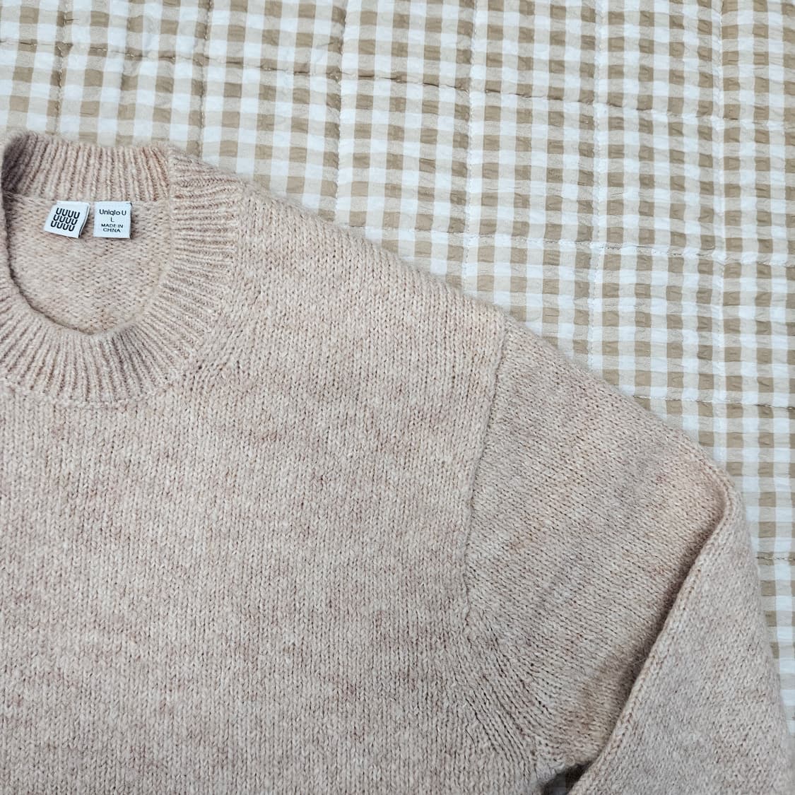 유니클로 모헤어 니트 스웨터 남자100 상품이미지3
