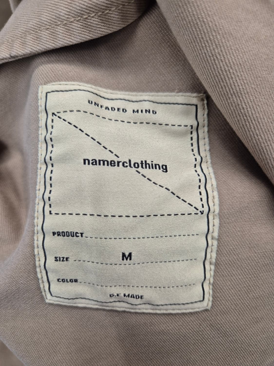 네이머클로딩 베이지 면 자켓 M 상품이미지6