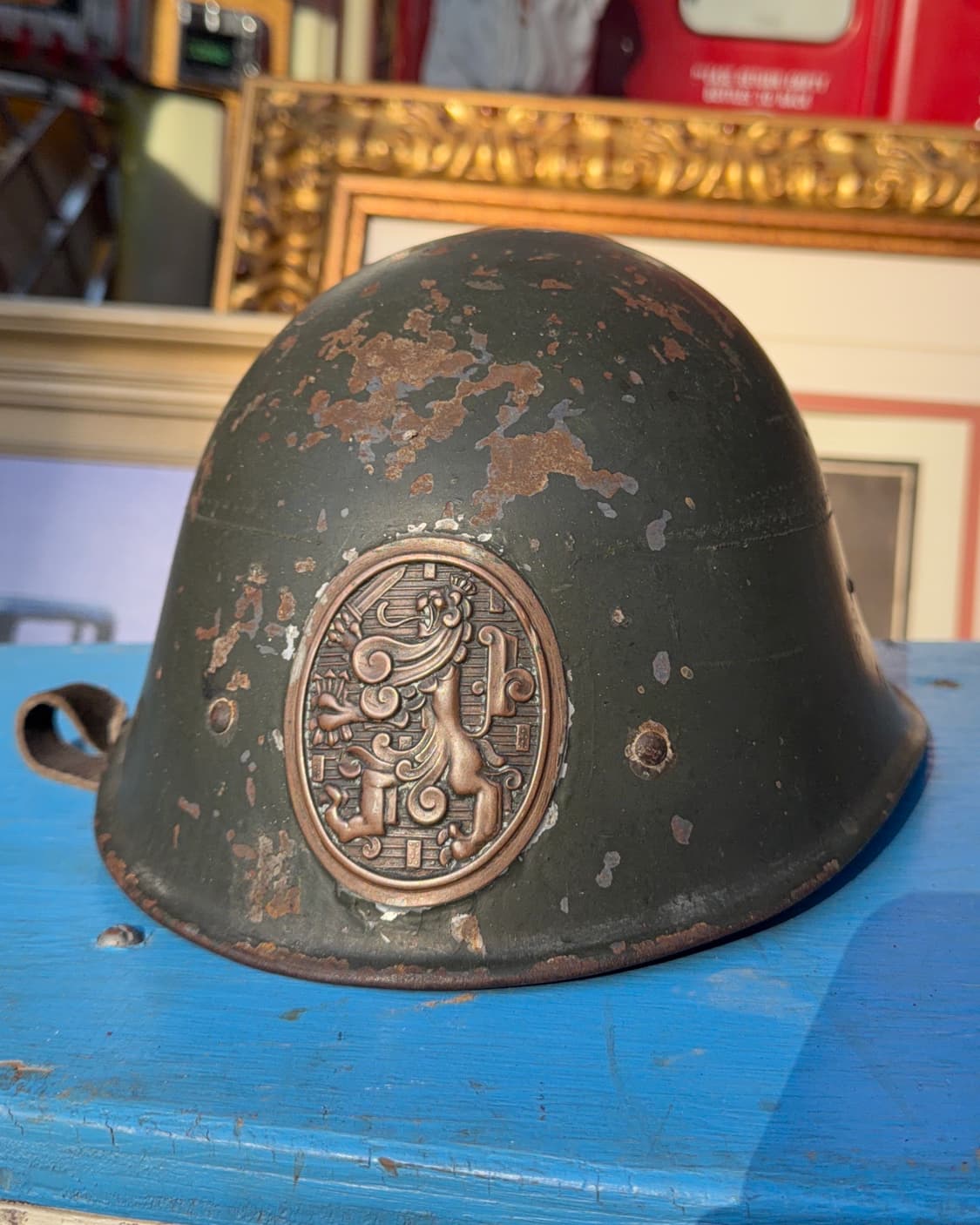 빈티지 소품 1950년 WWII 네덜란드군 M34 철모 상품이미지1