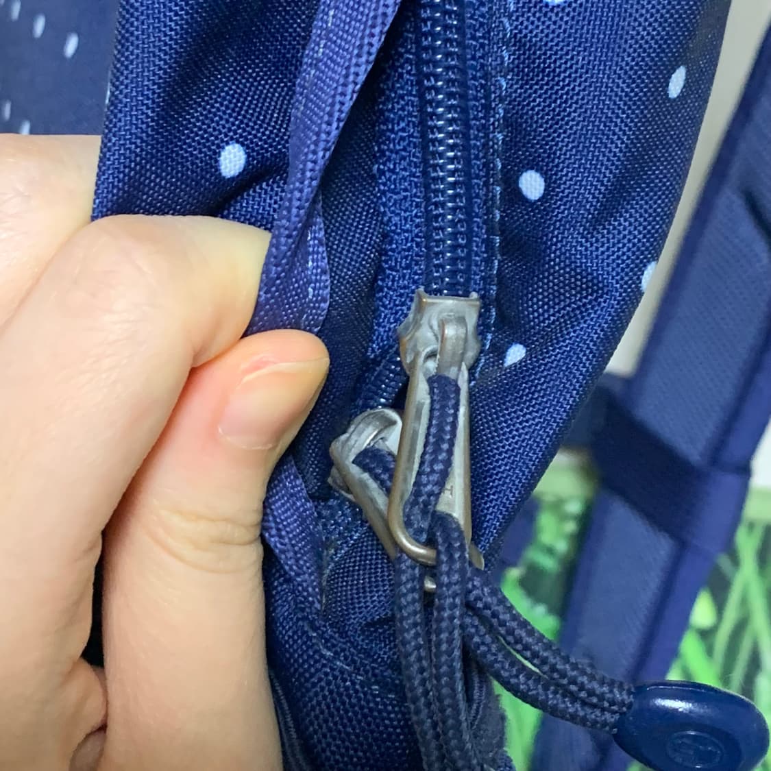 콜맨 네이비 도트 백팩 | 가방 일본 빈티지 하구미 모리걸 y 상품이미지6