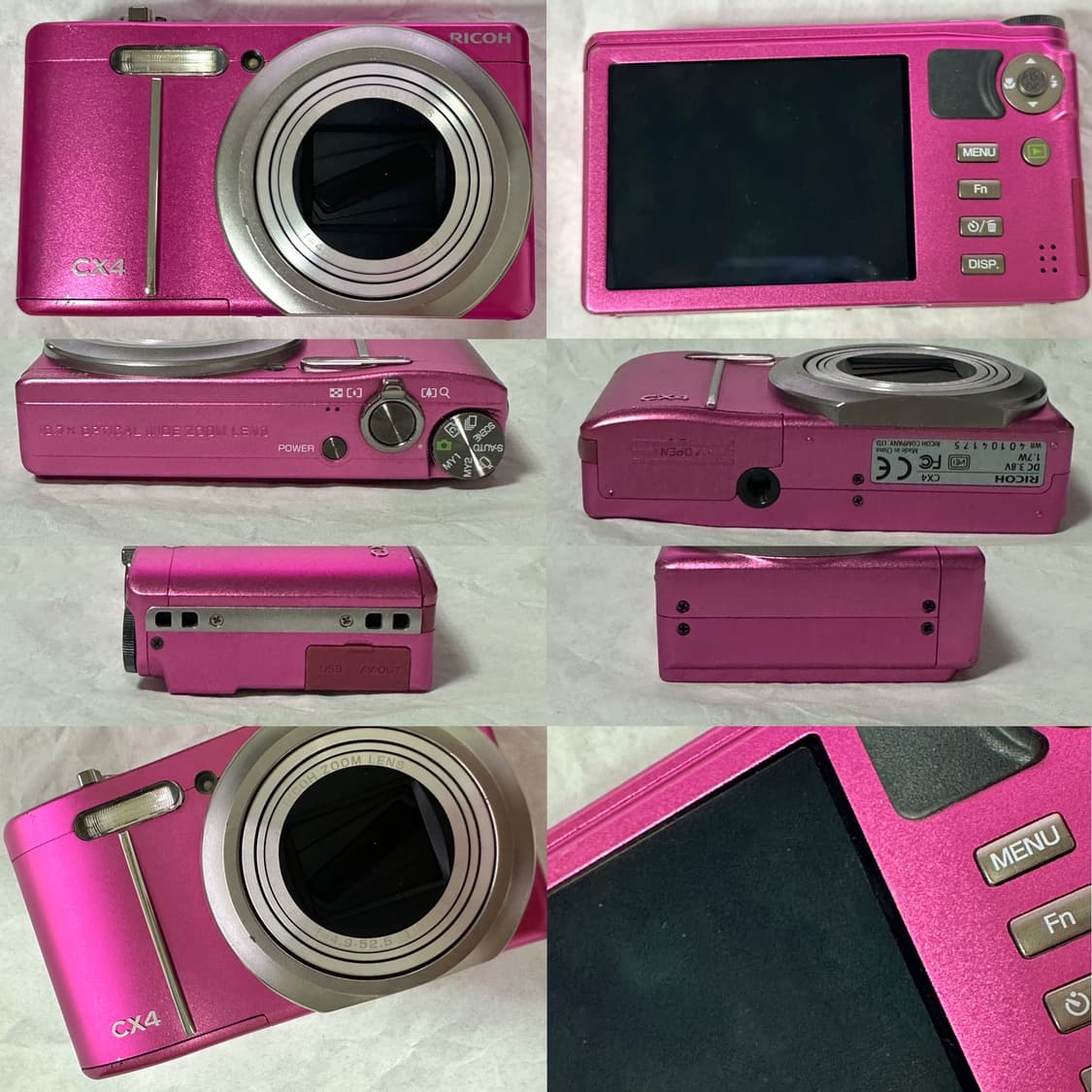 Y2K💖소프트포커스 ricoh 리코 CX4 핑크 디카 (작례O) cx5 상품이미지8