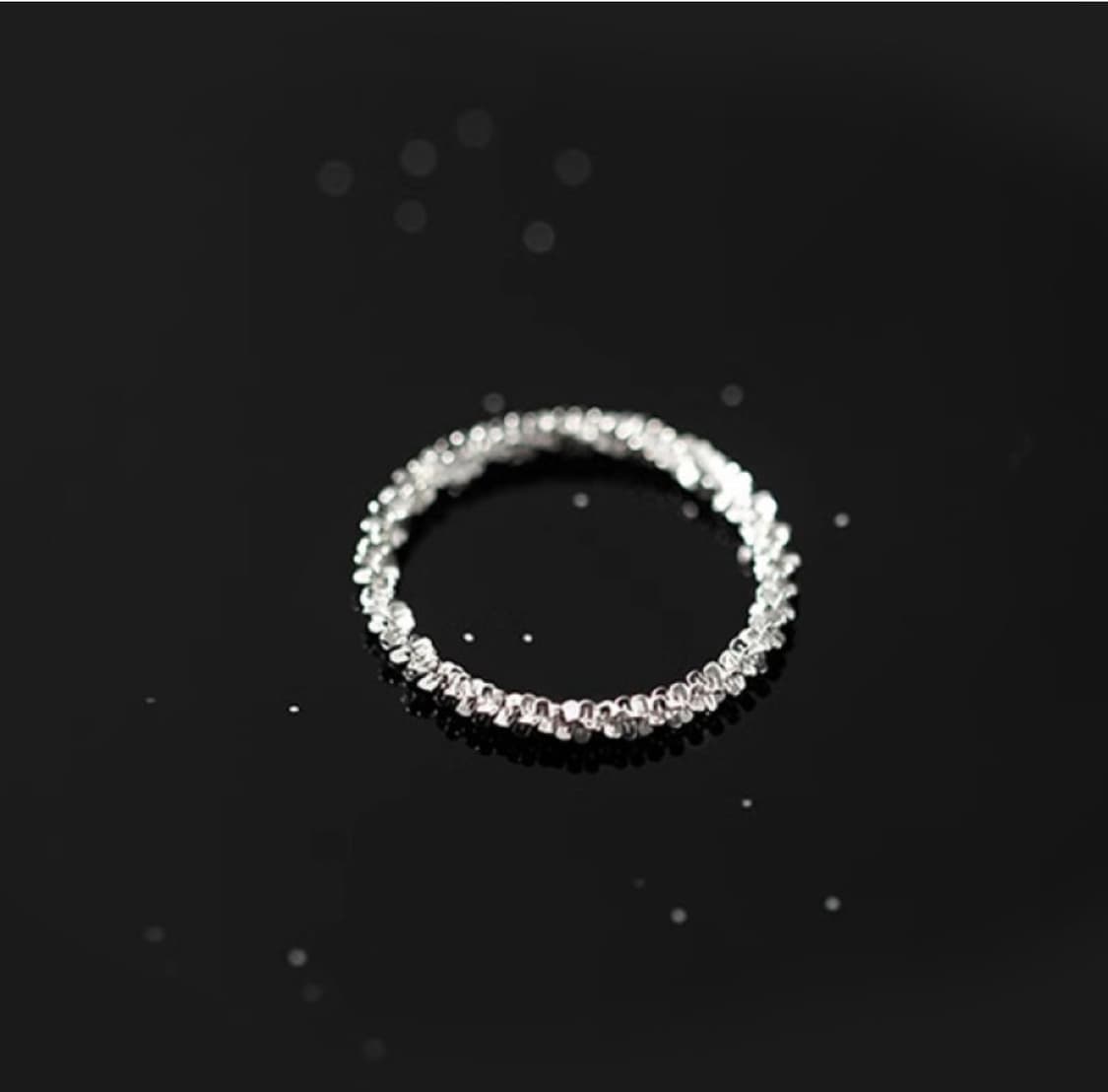 샤이니 눈꽃 신주 은도금 반지 상품이미지3