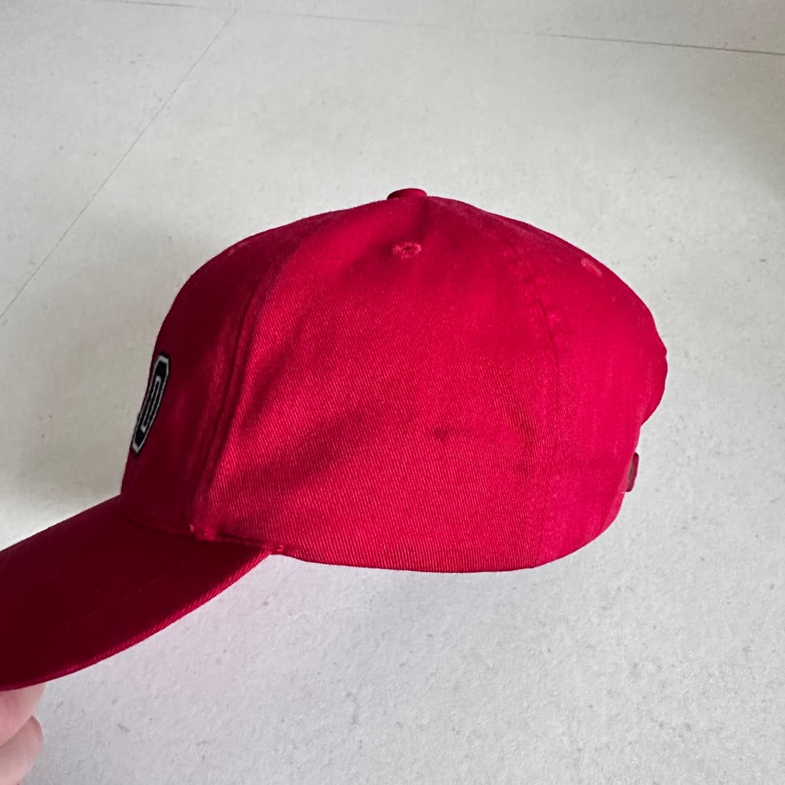 90s 폴로 랄프로렌 레드 POLO 레터링 볼캡 상품이미지2